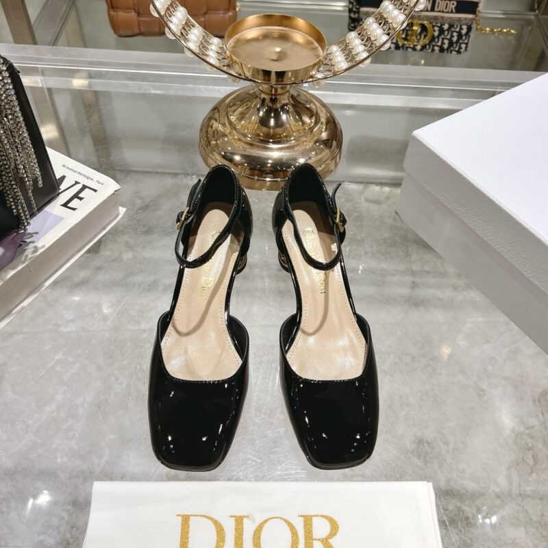 Alternative view of DIOR MARY JANE PUMPS WITH METAL HEEL BLACK