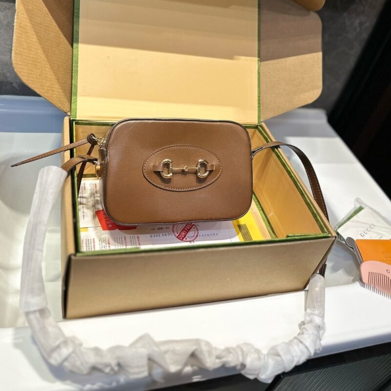 Alternative view of GUCCI HORSEBIT 1955 MINI SHOULDER BAG BROWN 18CM‎ 760196 1AAQD 2361