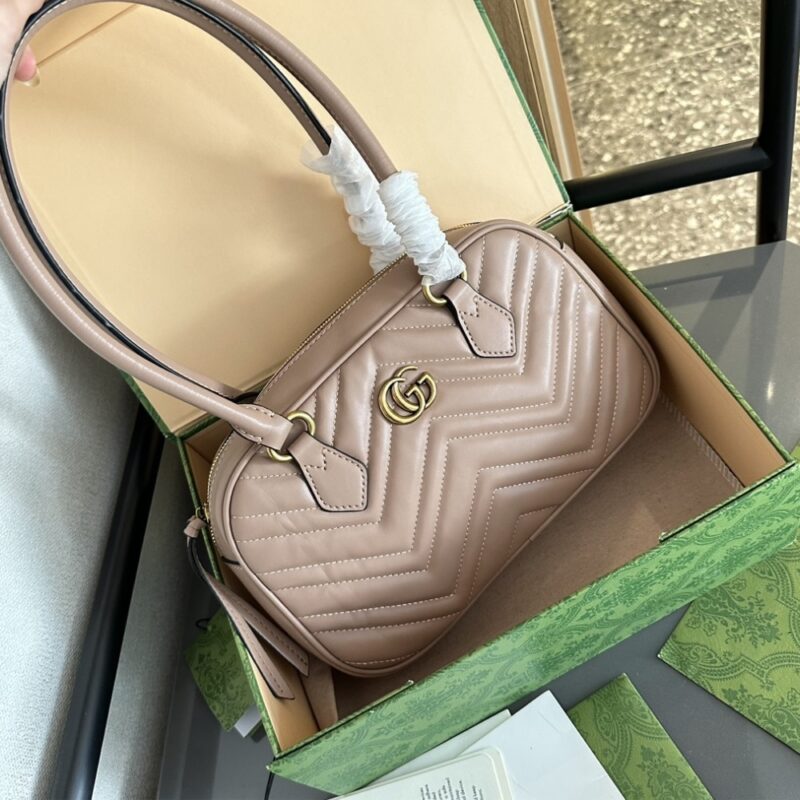 Alternative view of GUCCI MARMONT SMALL TOP HANDLE BAG PINK 25CM