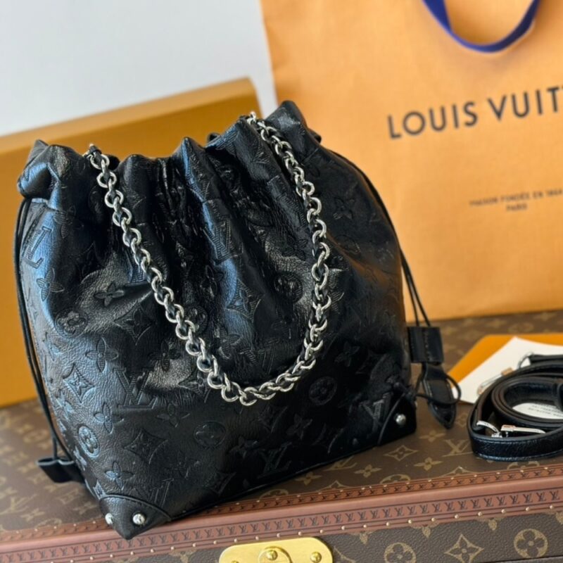 Alternative view of LOUIS VUITTON NOÉ TRUNK PM BAG COUSSIN BLACK 20CM M13484