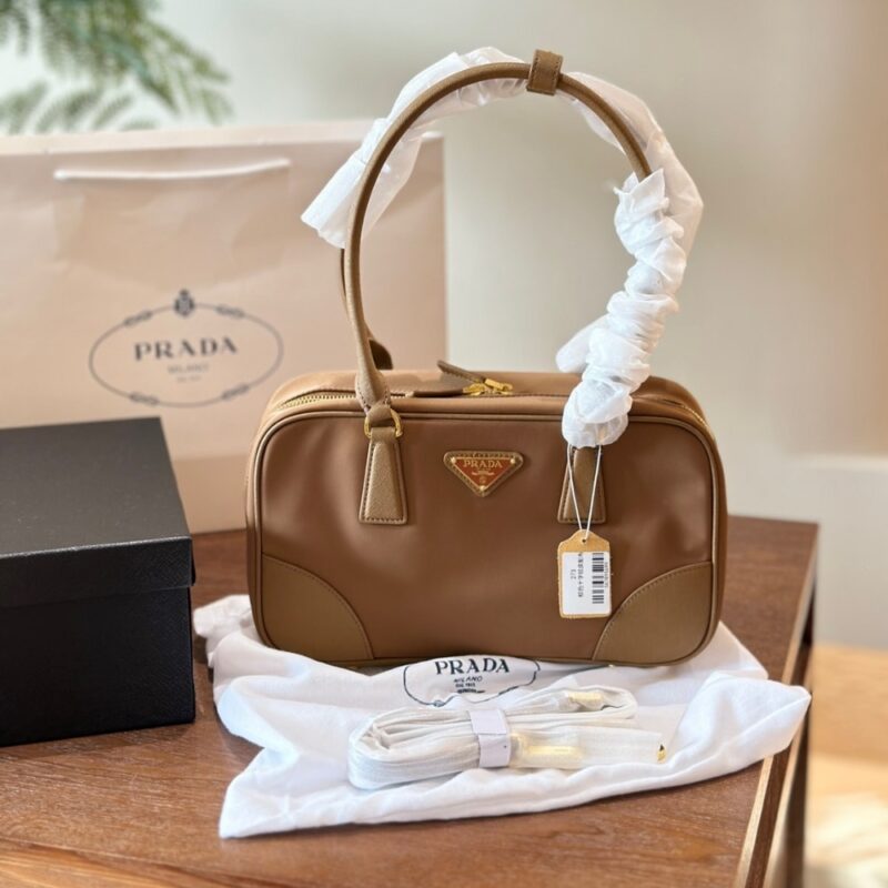 Alternative view of PRADA RE EDITION 1978 MEDIUM RE NYLON AND SAFFIANO CORK BEIGE 30CM 1BB115 R064 F0594 V TOO