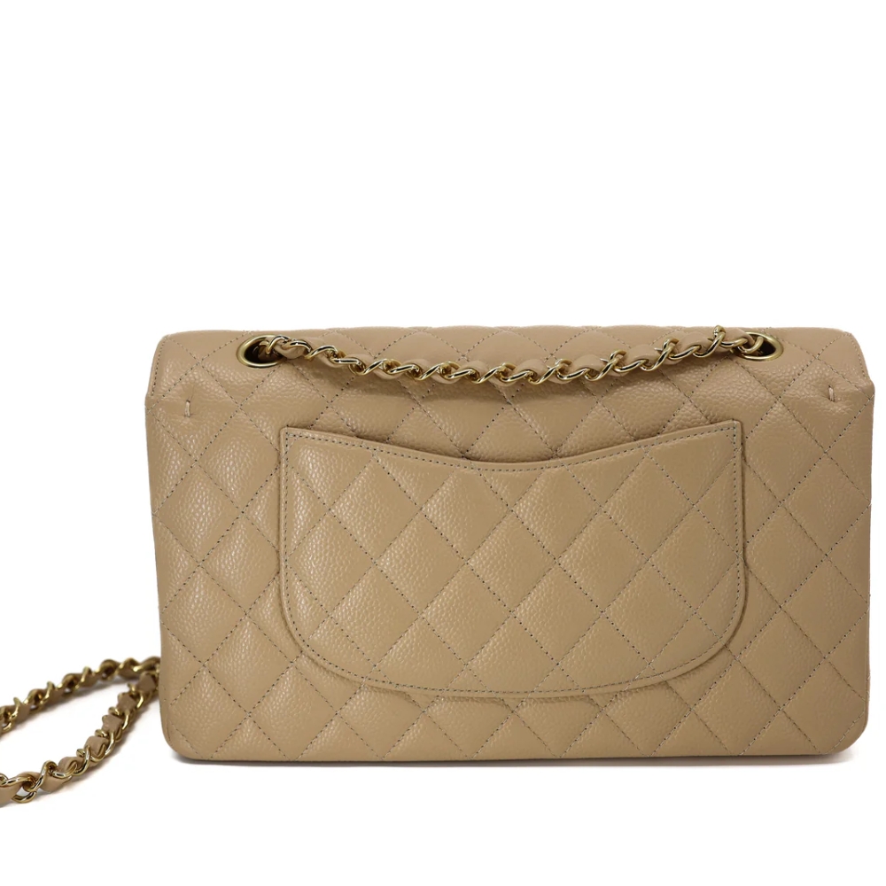 Chanel Medium Classic Double Flap Bag Beige 25Cm A01113 Y04059 NZG77 - Image 4