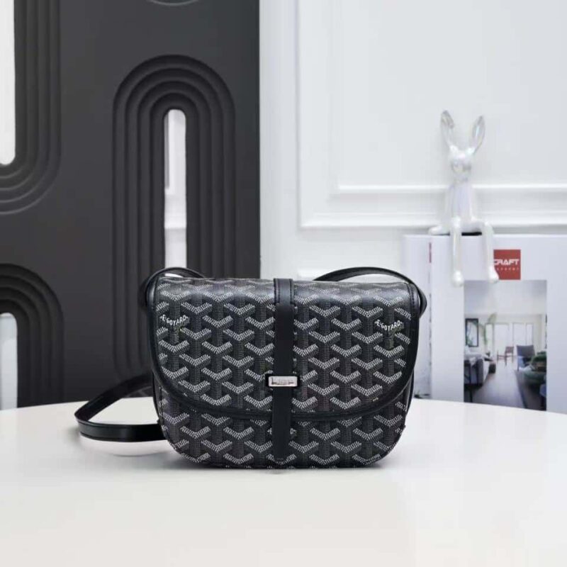 Alternative view of GOYARD BELVEDERE PM BAG BLACK 22CM