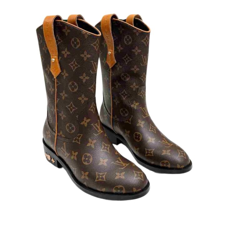 LOUIS VUITTON LV RIDER BOOTS MONOGRAM BROWN