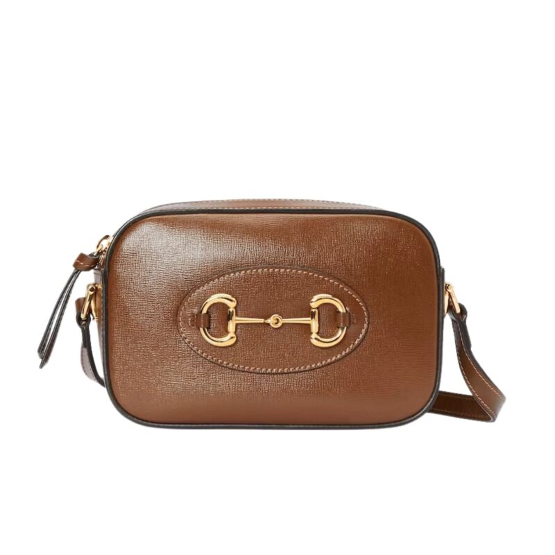 GUCCI HORSEBIT 1955 MINI SHOULDER BAG BROWN 18CM‎ 760196 1AAQD 2361