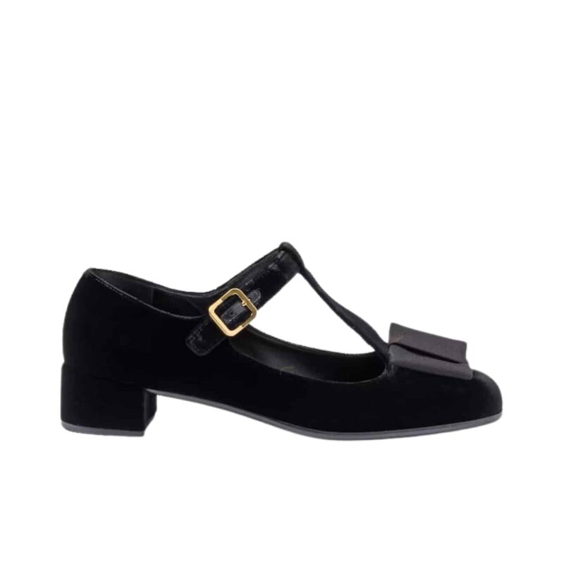 PRADA VELVET PUMPS BLACK 1I818N 068 F0002 F 035