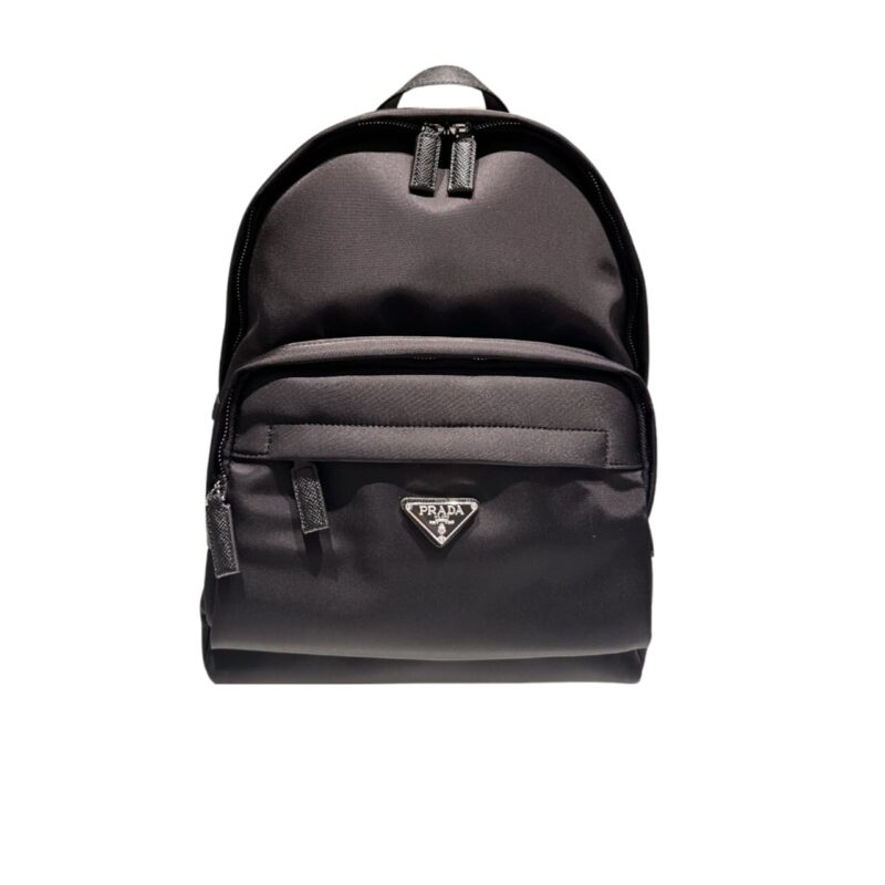 PRADA RE NYLON BACKPACK BLACK 42CM