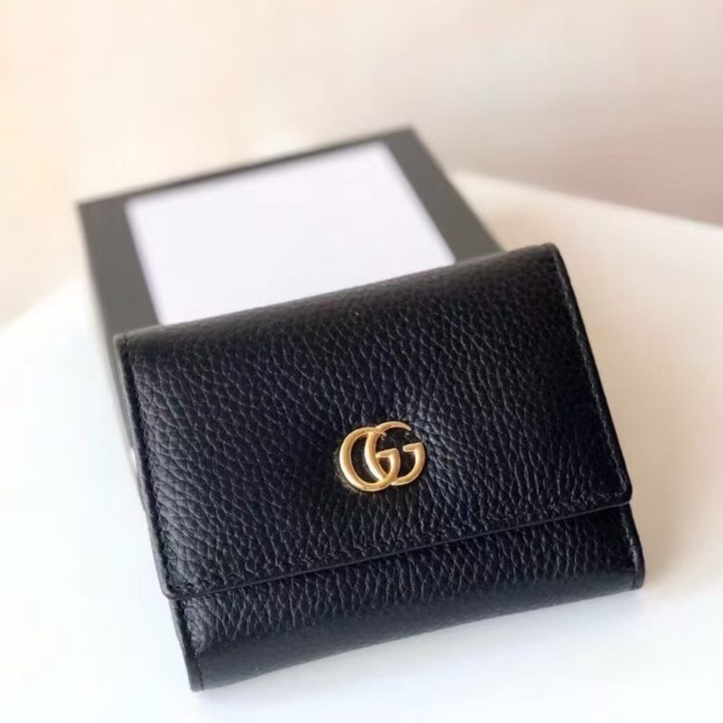 Alternative view of GUCCI GG MARMONT KEY WALLET BLACK 10CM 456118 CAO0G 1000