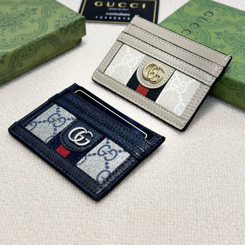 Alternative view of GUCCI OPHIDIA CARD CASE BEIGE 9CM