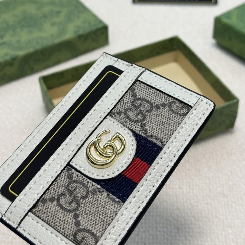 Alternative view of GUCCI OPHIDIA CARD CASE WHITE 9CM