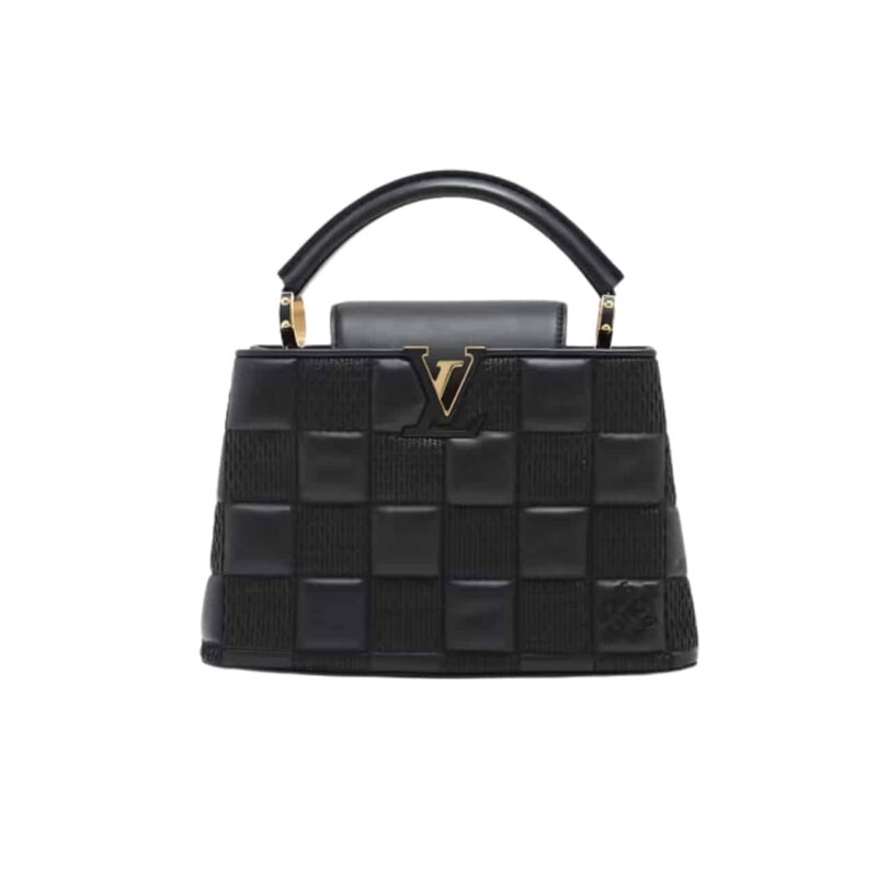 LOUIS VUITTON CAPUCINES BAG IN DAMIER BLACK 20CM
