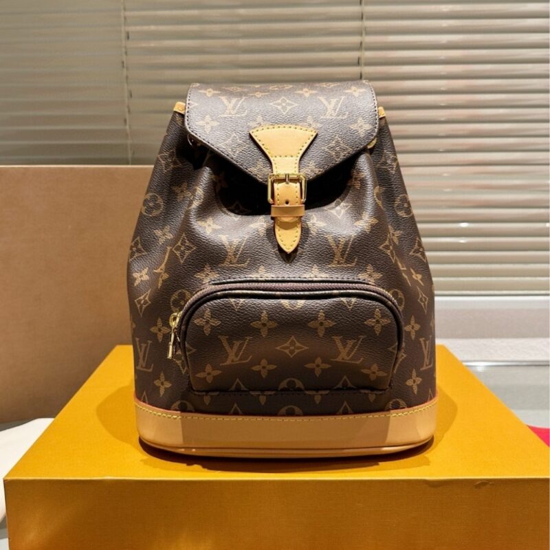 Alternative view of LOUIS VUITTON MONTSOURIS DAYBAG BACKPACK MONOGRAM LEATHER BROWN 26CM M51136