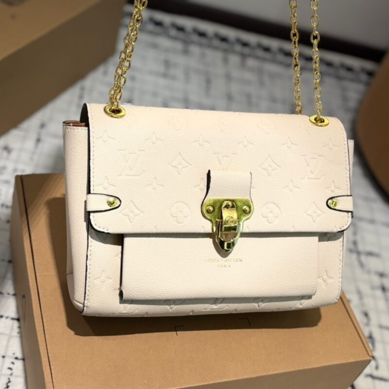 Alternative view of LOUIS VUITTON VAVIN BB BAG WHITE 25CM