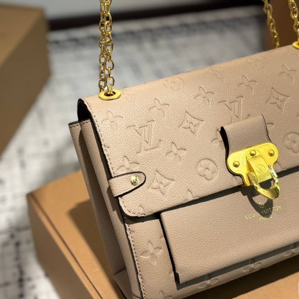 LOUIS VUITTON VAVIN BB BAG BEIGE 25CM - Image 4