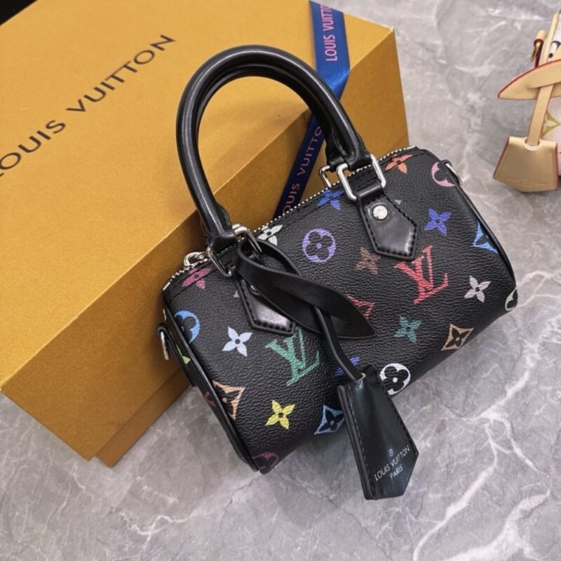 Alternative view of LOUIS VUITTON X TAKASHI MURAKAMI NANO SPEEDY BLACK MULTICOLORED 16CM