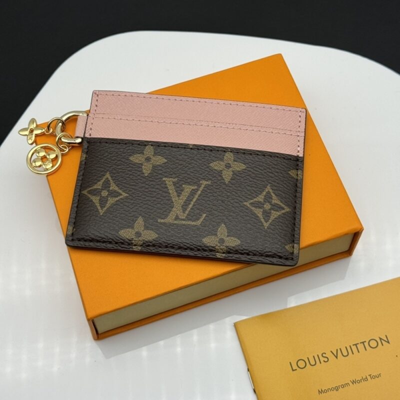 Alternative view of LOUIS VUITTON LV CHARMS CARD HOLDER BALLERINE PINK 10.2CM M82739