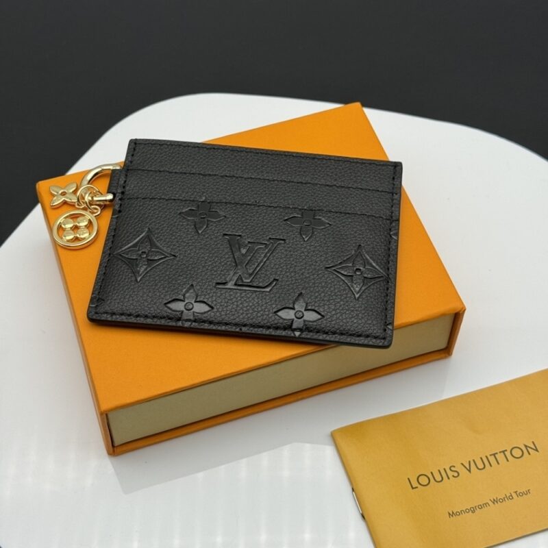Alternative view of LOUIS VUITTON LV CHARMS CARD HOLDER BALLERINE BLACK 10.2CM M82132