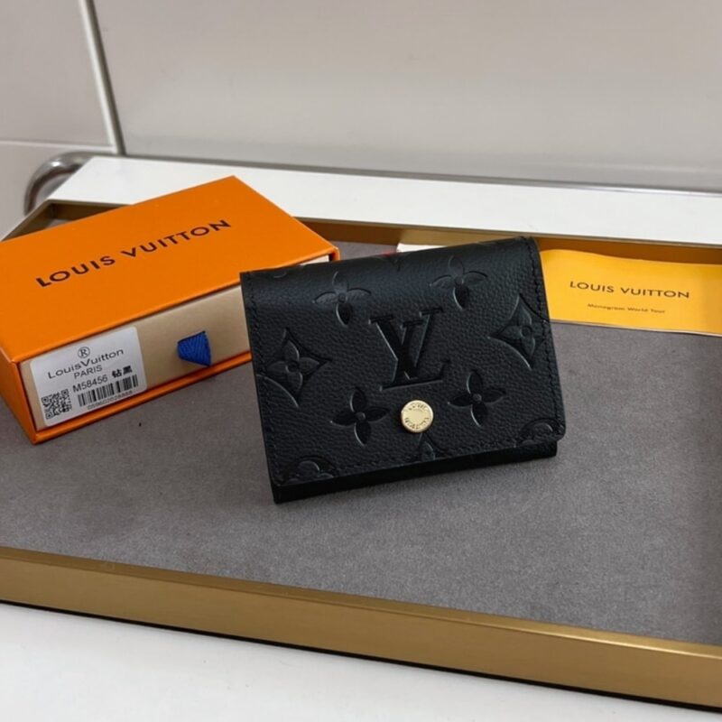 Alternative view of LOUIS VUITTON BUSINESS CARD WALLET BLACK 10CM M58456