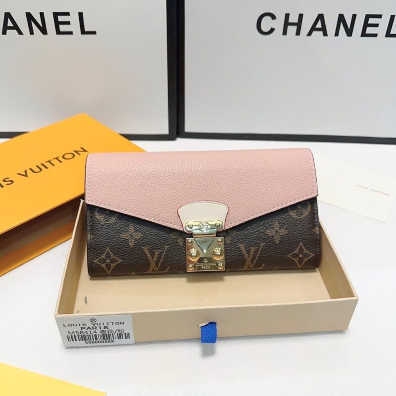 Alternative view of LOUIS VUITTON PALLAS MONOGRAM BROWN PECHE PINK 19CM