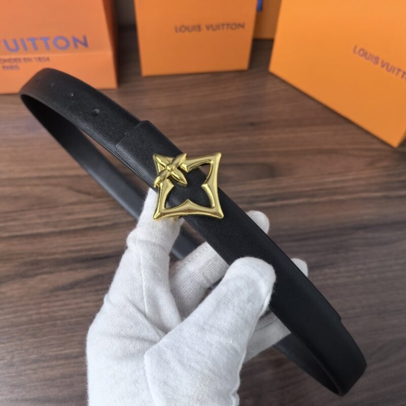 Alternative view of LOUIS VUITTON LV FLOWERGRAM BELT 25MM BLACK