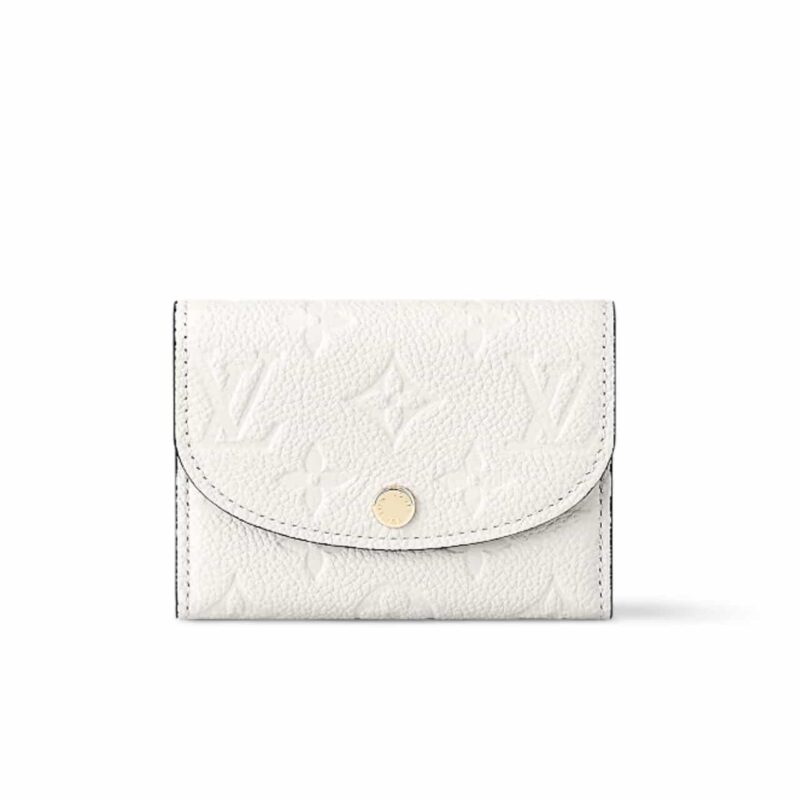 LOUIS VUITTON ROSALIE COIN PURSE WHITE 11CM