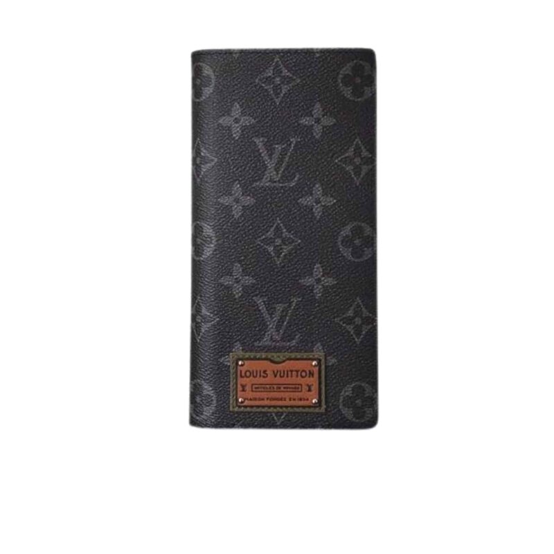 LOUIS VUITTON VERTICAL WALLET MONOGRAM BLACK 20CM