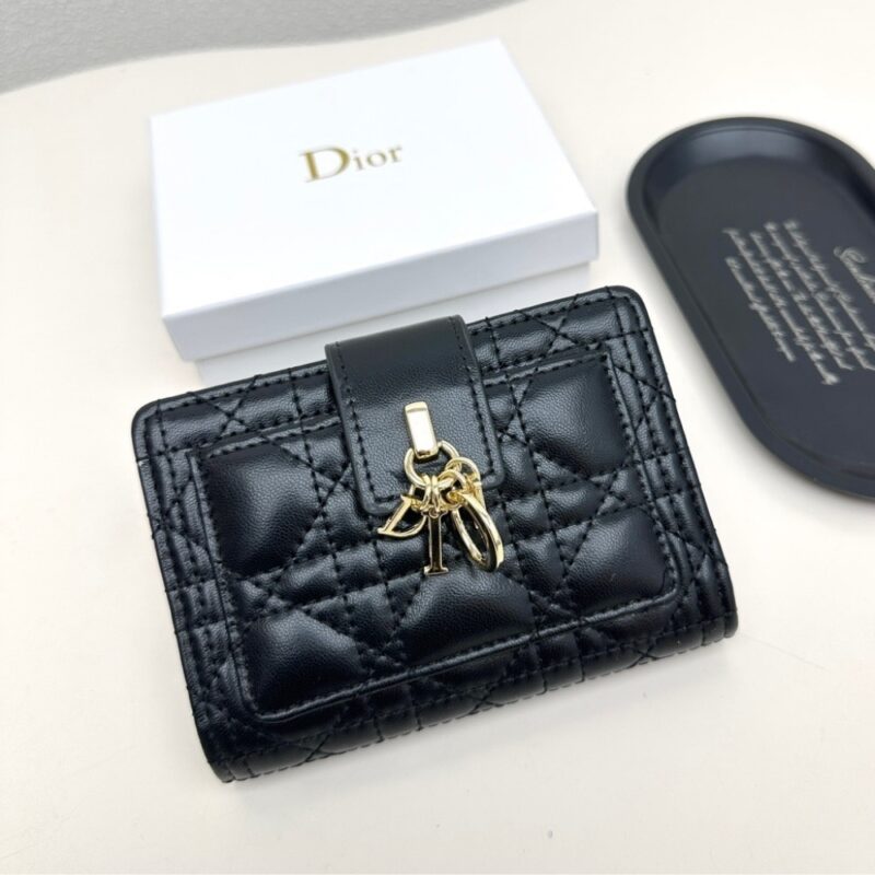 Alternative view of DIOR MY DIOR DITTANY CANNAGE WALLET BLACK 13.5CM