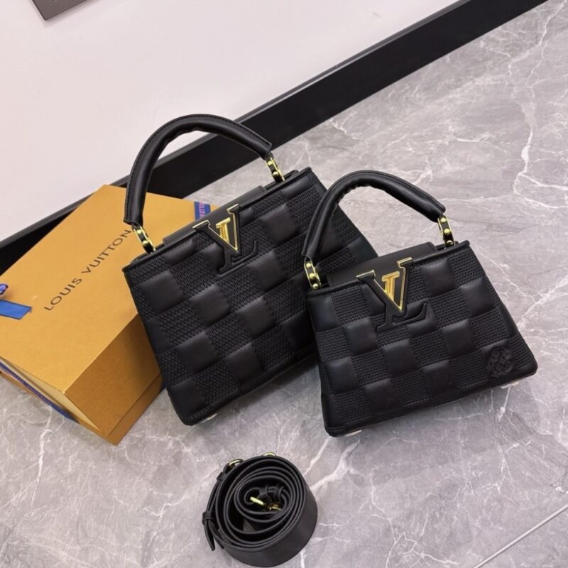 Alternative view of LOUIS VUITTON CAPUCINES BAG IN DAMIER BLACK 20CM
