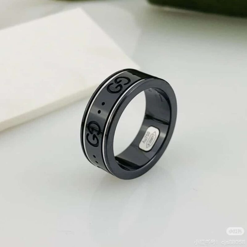 Alternative view of GUCCI ICON THIN BAND IN WHITE GOLD