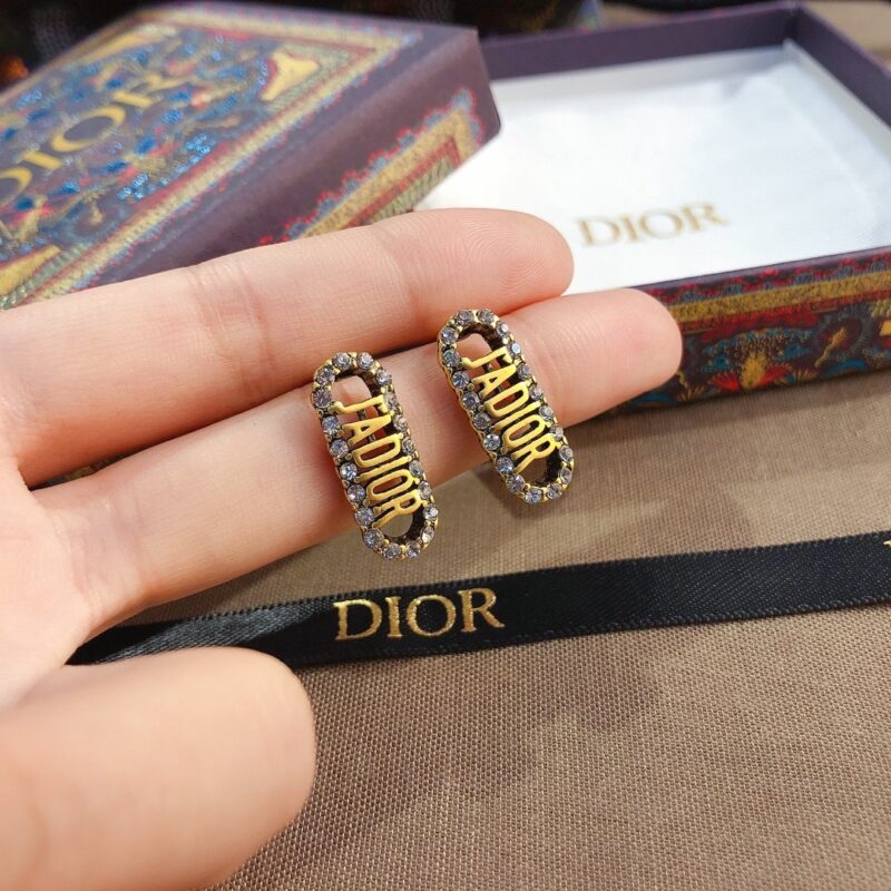 Alternative view of DIOR J'ADIOR RECTANGLE EARRINGS GOLD