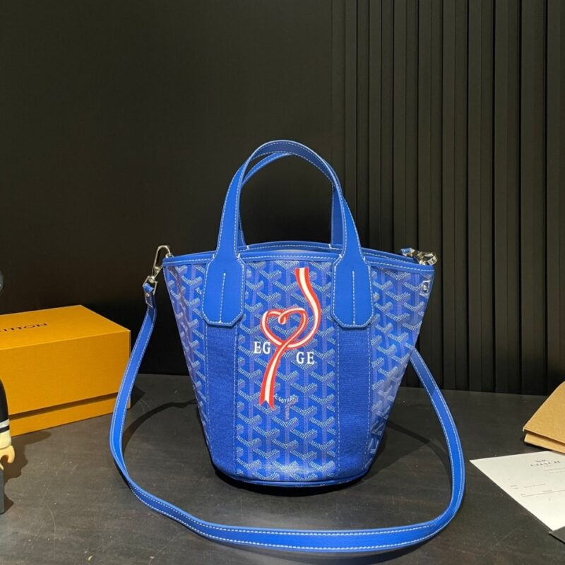 Alternative view of GOYARD BELHARRA BAG BLUE 16CM