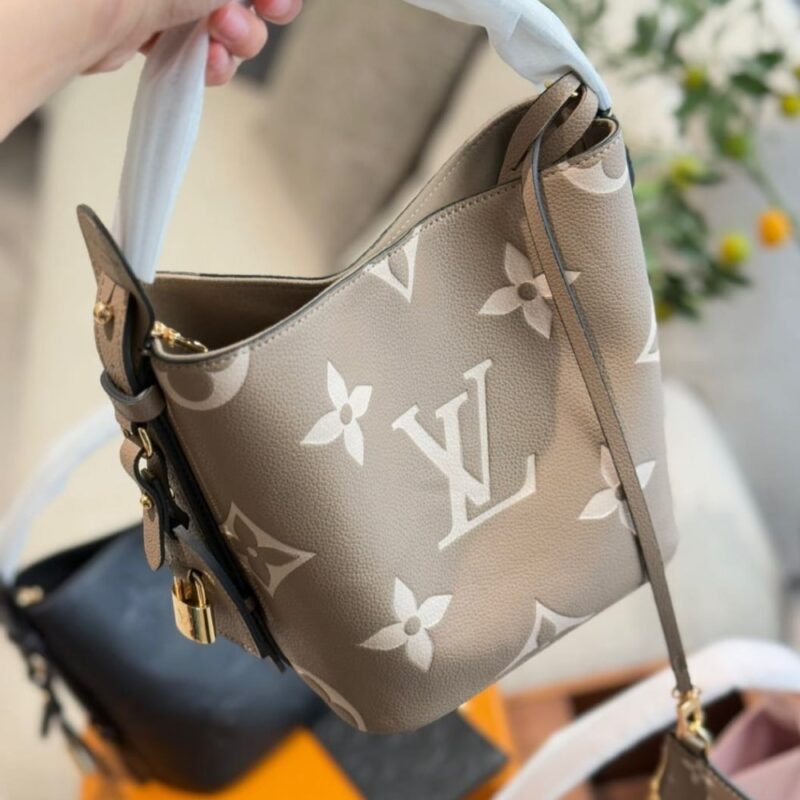 Alternative view of LOUIS VUITTON ALL IN BB BAG TOURTERELLE GREY 20CM M13045