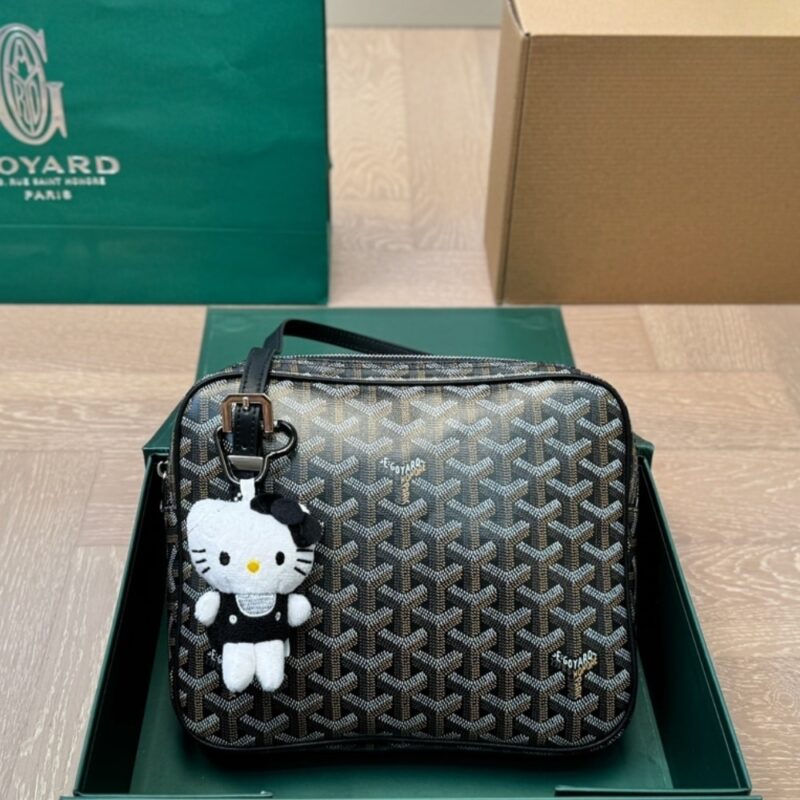 Alternative view of GOYARD YONA BAG COATED CANVAS BLACK 23CM