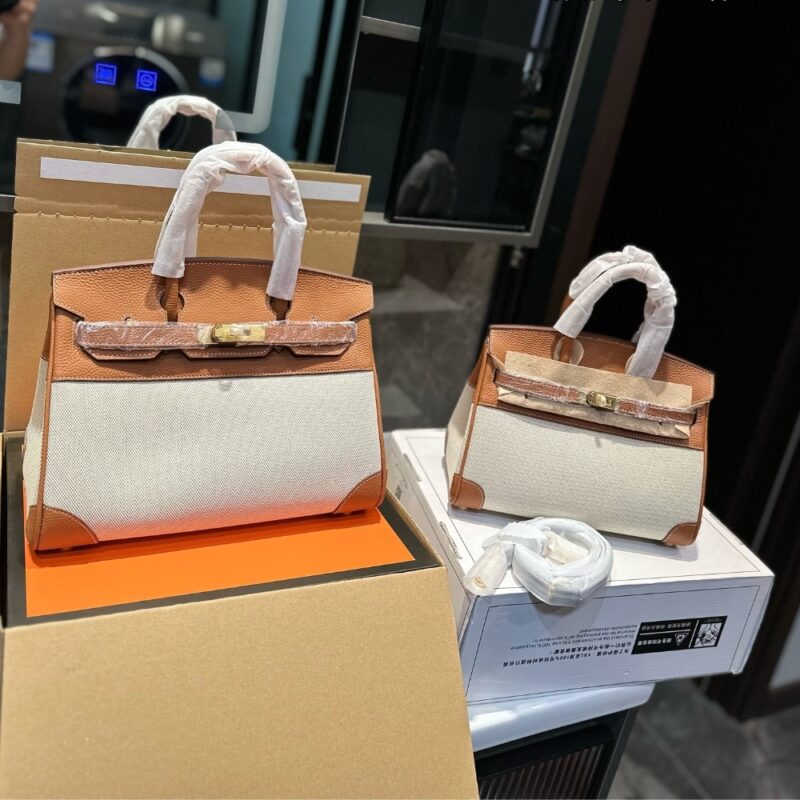 Alternative view of HERMES BIRKIN 25 TOILE H BROWN 25CM