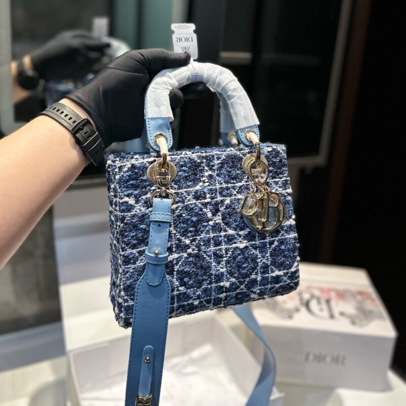 Alternative view of DIOR SMALL LADY DIOR MY ABCDIOR BAG DENIM TWEED BLUE 20CM M0538OTKV M911