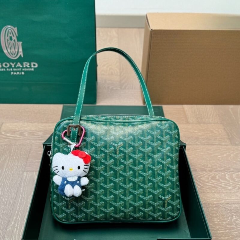 Alternative view of GOYARD YONA BAG COATED CANVAS GREEN 23CM