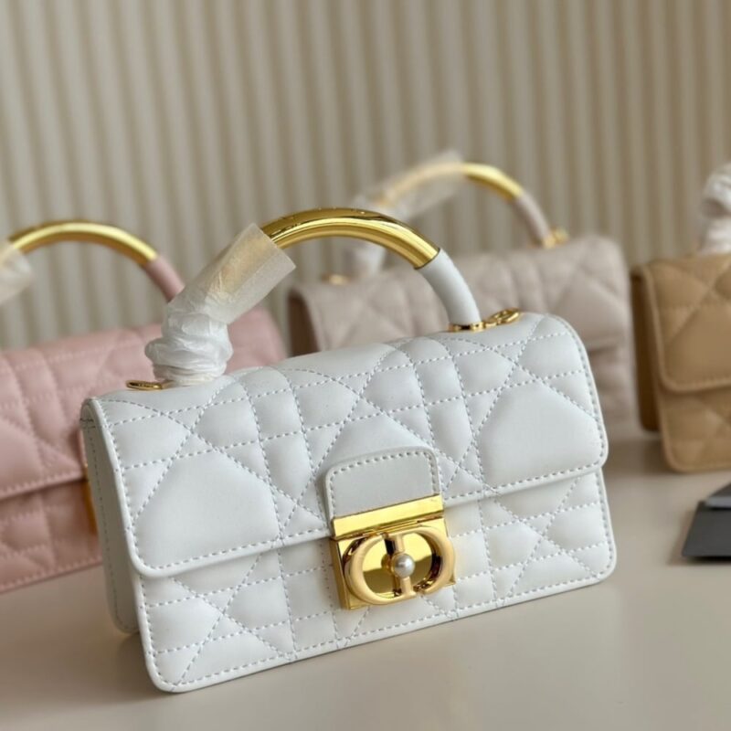Alternative view of DIOR MINI DIOR ANGE BAG MACROCANNAGE WHITE 20CM M4401UNMZM030 E01
