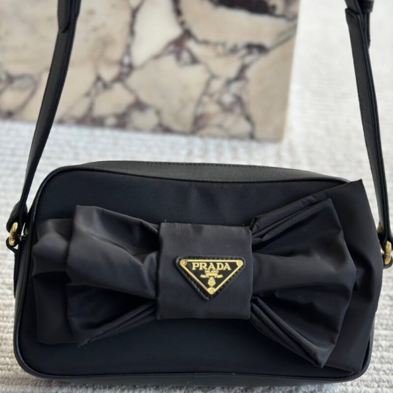 Alternative view of PRADA TESSUTO FIOCCO BOW CROSSBODY BAG 24CM