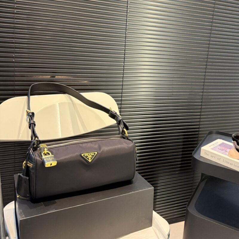 Alternative view of PRADA RE NYLON POUCH BLACK 28CM 1NE058 2C05 F0002