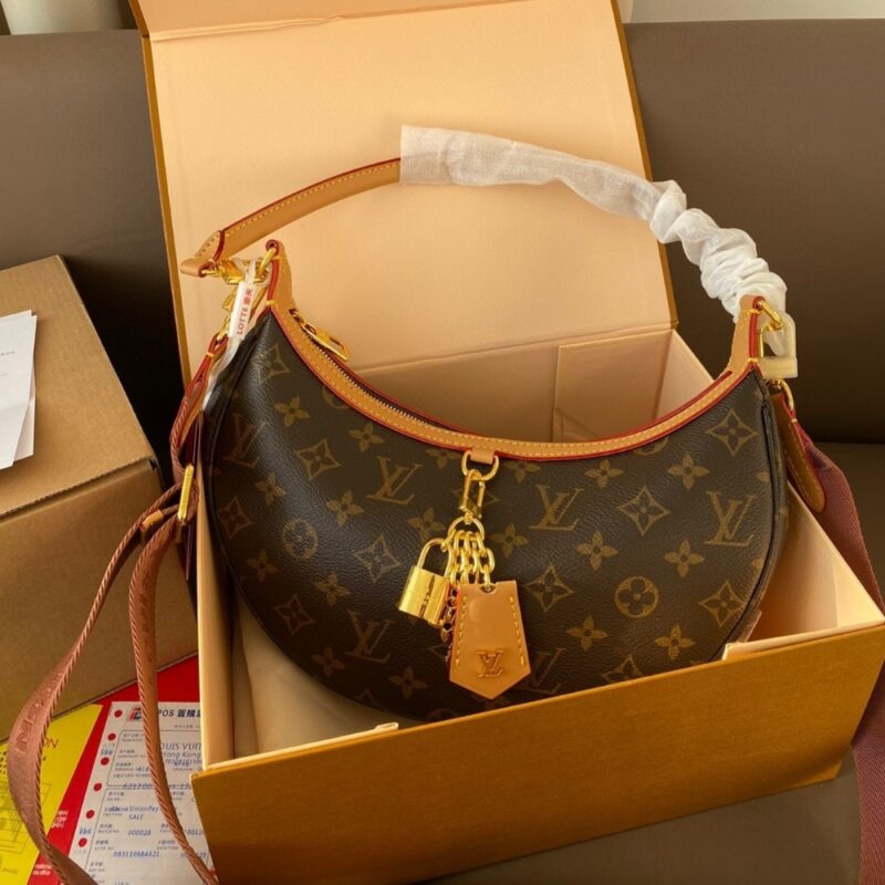 Alternative view of LOUIS VUITTON LOOPING BAG MONOGRAM BROWN 28CM M12939