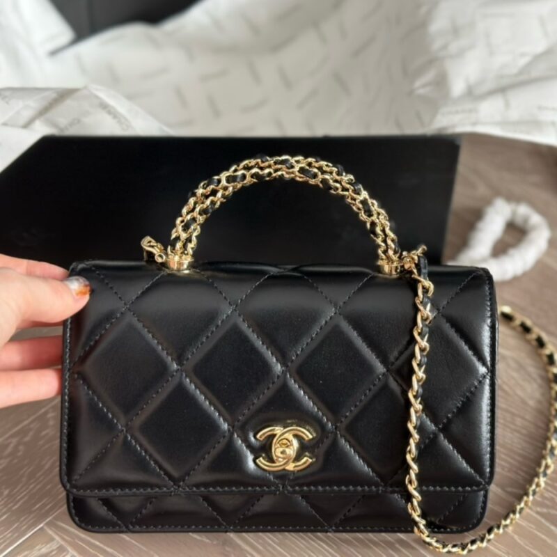 Alternative view of CHANEL WALLET ON CHAIN BLACK 20CM AP4166 B17675 94305