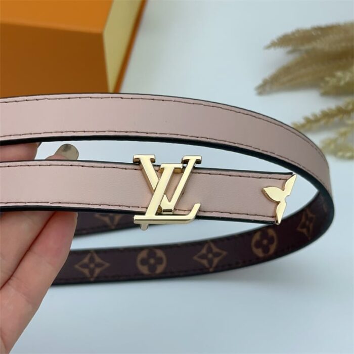 Alternative view of LOUIS VUITTON PRETTY LV DOUBLE SIDED BELT BEIGE 20MM