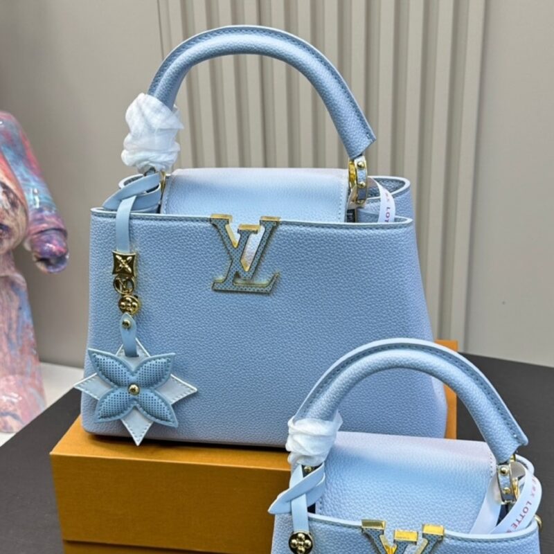 Alternative view of LOUIS VUITTON CAPUCINES MINI BAG BLUE BLEACH 20CM M21303