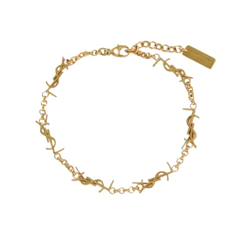 SAINT LAURENT CASSANDRE BRACELET GOLD TONE