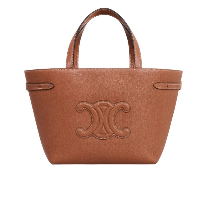 CELINE MINI CABAS ANAIS CUIR TRIOMPHE IN BROWN 21CM 118613ENY 04LU