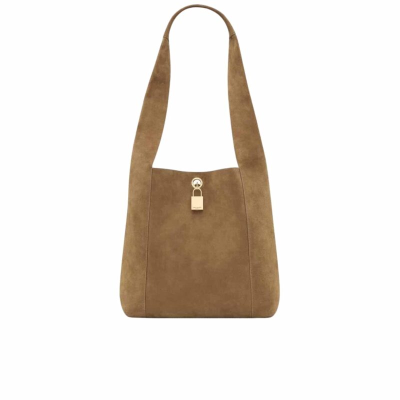 SAINT LAURENT TANGER IN SUEDE BISCUIT BROWN 28CM  773686AAC2F9851