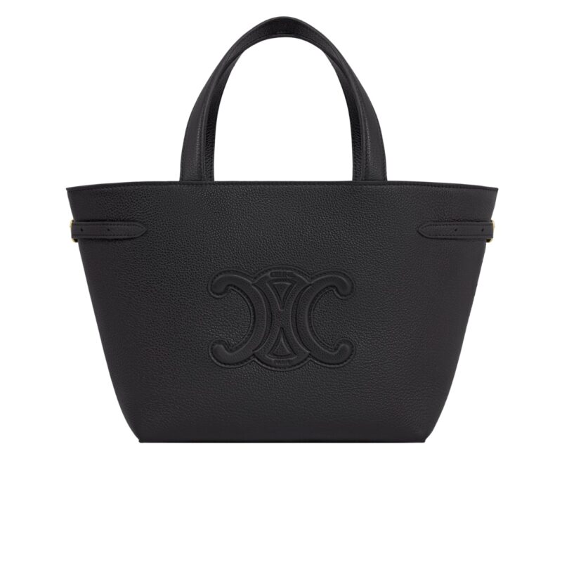 CELINE MINI CABAS ANAIS CUIR TRIOMPHE IN BLACK 21CM 118613ENY 38NO