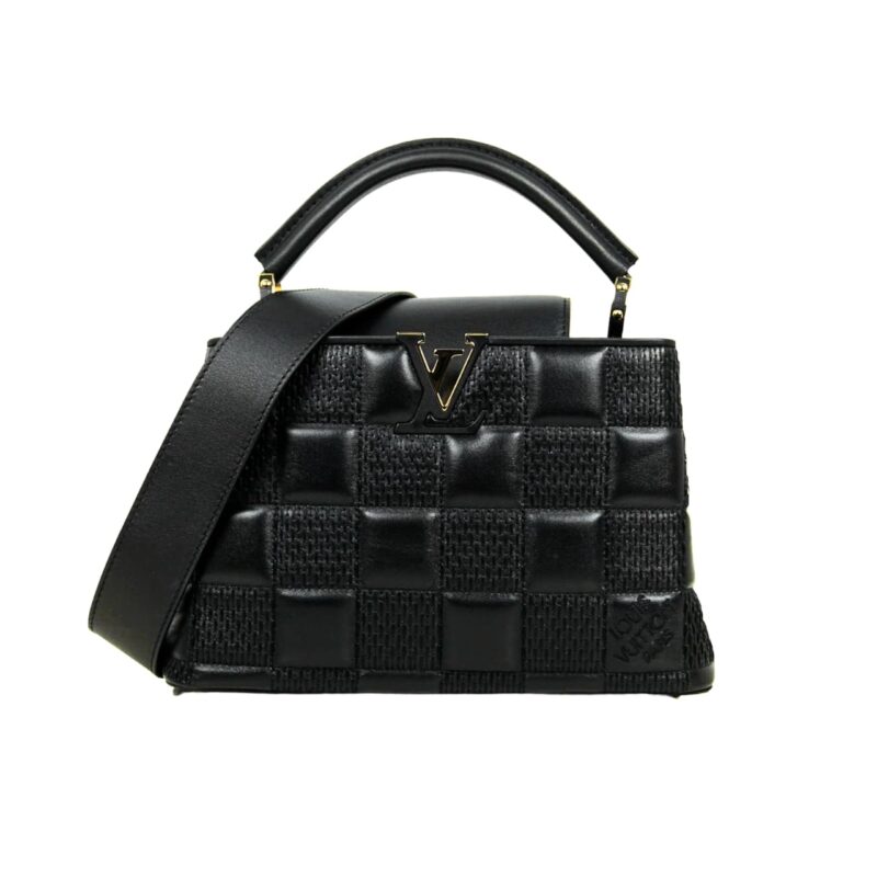 LOUIS VUITTON CAPUCINES BB BAG IN DAMIER BLACK 27CM