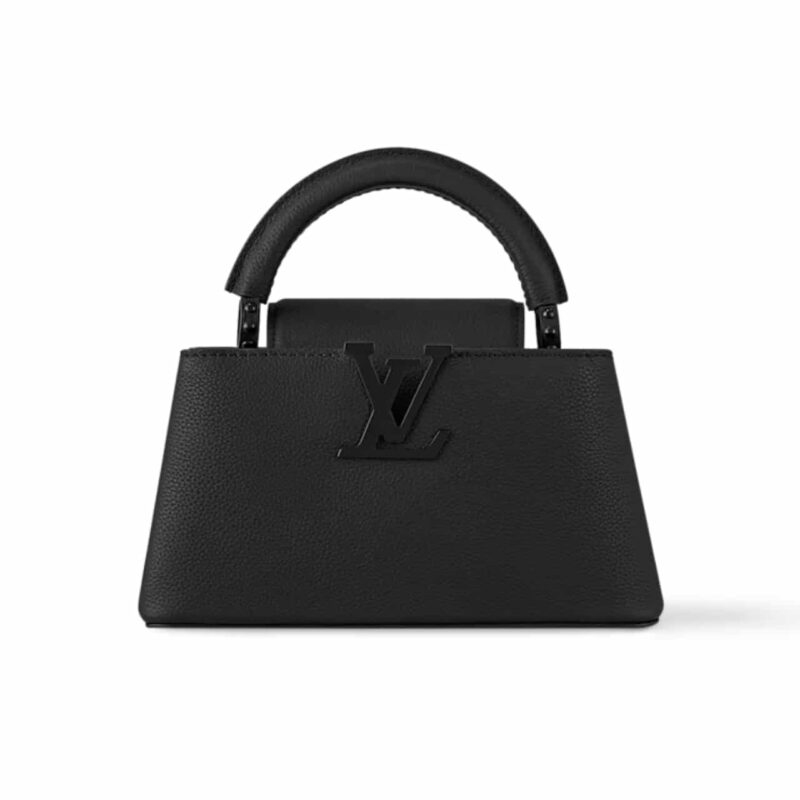 LOUIS VUITTON CAPUCINES EAST WEST MINI BAG BLACK 22CM M23955