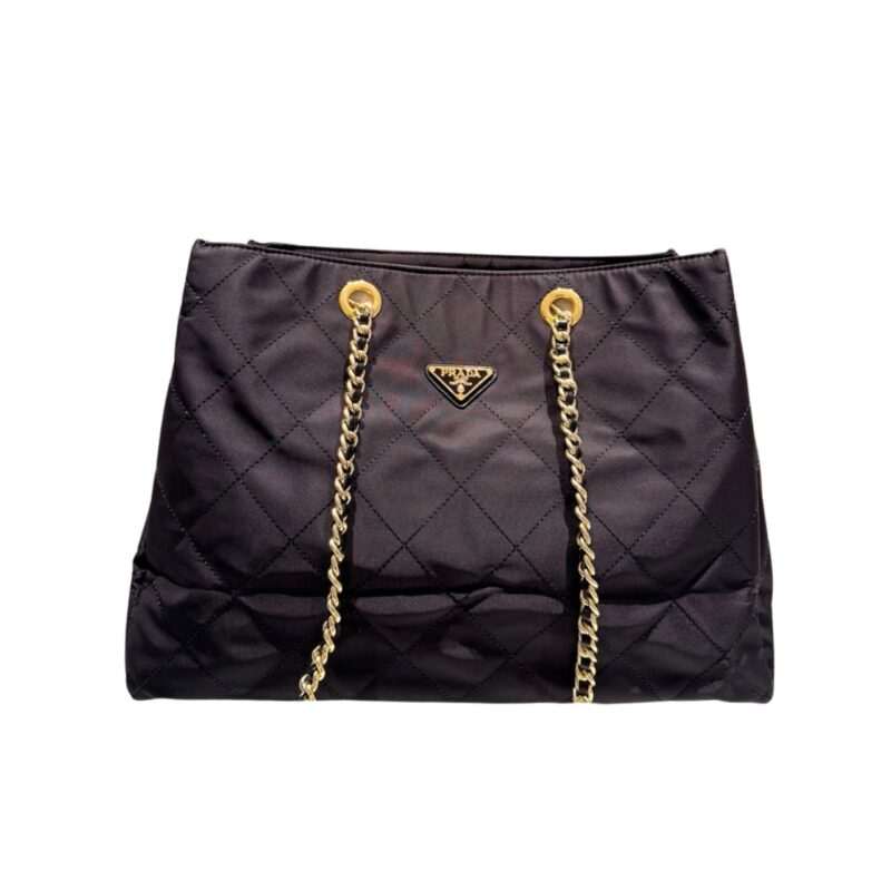 PRADA RE EDITION 1995 RE NYLON TOTE BAG BLACK 42CM